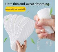 Shein 20 piezas/Paquete Plantillas desechables, absorben el sudor, sin olor y transpirables, para deportes de verano, zapatos casuales, entrenamiento milita