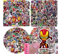 Shein 200/100/50 piezas Pegatinas de dibujos animados de superhéroes lindos de Disney Marvel The Avengers para laptop, casco, útiles escolares, vuelta al co