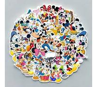 Shein 200/100/50 piezas Pegatinas de Mickey Mouse con graffiti, Estuche para teléfono DIY, Cuaderno, Taza de agua, Pegatinas impermeables, Juguetes, Recuerd