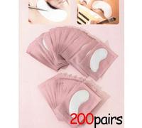 Shein 200 pares de parches en forma de U, extracto de plantas naturales puras Parches de colágeno para pestañas, utilizados para injerto de pestañas, extens