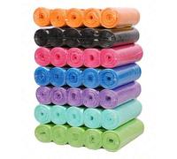 Shein 200 piezas/10 rollos Bolsas de basura multicolor, bolsas de basura extra gruesas, resistentes y duraderas, adecuadas para el hogar, la oficina, el dor