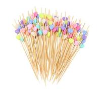 Shein 200 piezas/100 piezas/50 piezas/20 piezas/5 piezas Pinchos de bambú, aptos para barbacoas al aire libre, picnics, postres, hamburguesas, cócteles, fie