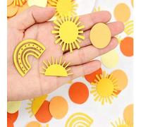 Shein 200 piezas/100 piezas Confeti de estilo bohemio "Sol & Lunares" - "Primer Vuelo, Alrededor del Sol: Eres mi Rayo de Sol" Dispersión de mesa - Decoraci