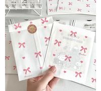 Shein 200 piezas de 4.7x6.7 pulgadas Bolsas de regalo con asa de estilo lazo color marrón kraft en paquete a granel para bodas, fiestas de cumpleaños y rega