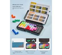 Shein 200 piezas de Pirámide de Inteligencia IQ, Cuentas de Inteligencia, Discos de Juego, Grandes Batallas, Rompecabezas, Entrenamiento de Pensamiento Lógi