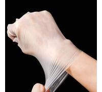 Shein 200 piezas Guantes elásticos desechables de TPE aptos para contacto con alimentos, para cocina, baño, hogar, suministros del hogar