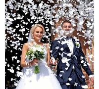 Shein 2000 piezas de confeti de papel con forma de corazón - Ideal para bodas y despedidas de soltera, lanzadores de confeti con forma de corazón, compromis