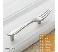Shein 2025 Mango creativo, moderno, simple, cuchillo y tenedor, cuchara, vajilla, puerta de armario, plata brillante, negro mate, bronce, tirador de mueble