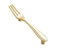 Shein 2025 Mango creativo, moderno, simple, cuchillo y tenedor, cuchara, vajilla, puerta de armario, plata brillante, negro mate, bronce, tirador de mueble
