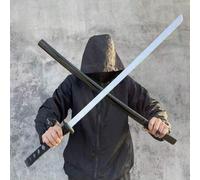 Shein 2025 Nuevo - Espada Katana de madera de Samurai, Espada Hanbo, Espada de madera Iaido con funda, espada de práctica de dibujo, Kendo Prop - Decoración