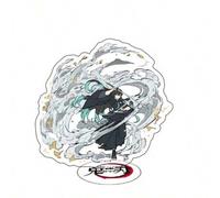 Shein 2025 Nuevo: Figuras de pie acrílicas de doble cara de Kimetsu No Yaiba - Kyojuro Rengoku, Giyu Tomioka, Zenitsu Agatsuma - Coleccionable, regalo de cu