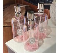 Shein 2025 Nuevo frasco transparente morado de alta calidad de 500ml - Diseño de pared gruesa y hombros redondos, apto para champú, acondicionador, gel de b