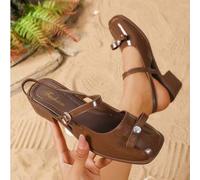 Shein 2025 Zapatos de mujer de estilo Mary Jane de metal con espejo dorado claro, adecuados para ir al trabajo, citas, fiestas y vacaciones en primavera. Nu