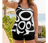 Shein 2026 Nuevo Bikini Halter Talla Grande, Traje de Baño de Moda para Mujeres, Cruce de Fronteras Europeo y Americano