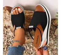 Shein 2026 Tacones altos súper ligeros de moda para mujer en verano, zapatos cómodos de dama con decoración de diamantes y elásticos para vacaciones