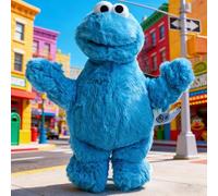 Shein 20cm Muñeco de peluche suave de la serie "Abrázame" de Barrio Sésamo, Monstruo de las Galletas, regalo auténtico de vacaciones, muñeco de peluche de a