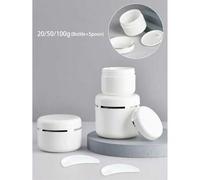 Shein 20g/50g/100g Frascos de cosméticos vacíos, recipientes de tocador recargables para viajes, botellas de mascarilla DIY con tapas, accesorios de viaje a