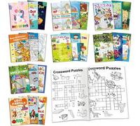 Shein 24 piezas de mini libros de actividades, adecuados para niños de 4 a 8 años y de 8 a 12 años, divertidos y desafiantes, que incluyen laberintos, unir