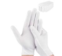 Shein 24 piezas Guantes de algodón para manos secas y agrietadas, guantes de dormir hidratantes para hombres y mujeres, para manos secas durante la noche, g