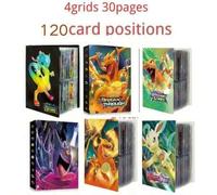 Shein 240 tarjetas Pokémon en álbum de libro, con personajes de anime como Charizard y Pikachu, tarjetas de juego VMAX, GX y EX, carpeta de colección