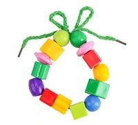 Shein 25/40/100 piezas Cuentas para enhebrar para niños, juguetes de bloques de construcción, cuentas de enhebrado geométricas, juguetes educativos de rompe