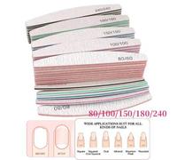 Shein 25 piezas de limas de uñas, limas de uñas en medidas 80/100/150/180/240, herramientas de manicura, herramientas de arte de uñas, de vuelta a la escuel