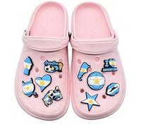 Shein 28/12 piezas Encantos de zapatos de fútbol de la Copa del Mundo, decoraciones de PVC impermeables para zuecos de Argentina, Brasil y México para sanda