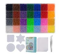 Shein 28 Colores Set de 2.6mm/5mm Cuentas de hierro para derretir Cuentas de Pixel Arte acertijo Diy Puzzles en 3D Juguete Decoración hecha a mano Producció