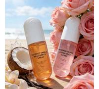 Shein 2pcs/1 pieza Juego de ambientador en spray para el hogar, niebla aromática de larga duración, diseño portátil y compacto, mezcla de coco, rosa, vainil