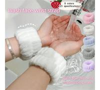 Shein 2pcs/4pcs/6pcs/8pcs/10pcs Muñequeras para Lavar la Cara, Bandas de Toalla para Muñeca, Muñequeras Absorbentes de Sudor para Mujer, Muñequeras Reutiliz
