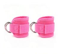 Shein 2PCS Ankle Straps Cable Double D-Ring Ankle Cuffs For Gym Workouts Glutes Legs Strength Extensions Training Brace Support Sport