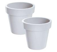 Shein 2x Maceta de plastico Lofly en color blanco 15,8 (largo) x 15,8 (ancho) x 14,4 (alto) cm. Envío gratuito en 24/48 horas