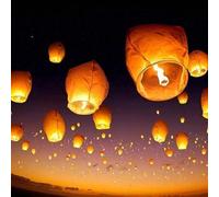 Shein 3/5/10/20/30 piezas Lámpara Kong Ming que ofrece bendiciones románticas y sinceros deseos de una mejor vida para su cónyuge y familia después de la gr