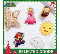 Shein 3/5/11 piezas de mercancía de dibujos animados y anime, Super Mario, acrílico, imanes de nevera lindos, pegatinas magnéticas, pegatinas de accesorios,