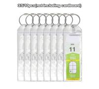 Shein 3/5 piezas de etiquetas de equipaje transparentes con asa para cruceros, accesorios esenciales para cruceros de Royal Caribbean Cruises y Celebrity Cr
