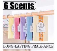 Shein 3/6/12/24 piezas, Sachets perfumados colgantes para armario, bolsa perfumada para eliminar olores del armario, sachets portátiles, ambientadores para
