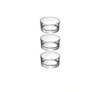 Shein 3/6/12 piezas, Portavelas de té de vidrio transparente, Tazas para velas de té, Portavelas de té, Adecuado para bodas, cenas, decoraciones de mesa, fi