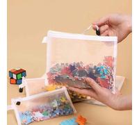 Shein 3 bolsas de almacenamiento para habitación de bebé, organizador de juguetes de rompecabezas para niños, bolsa de viaje de ropa de malla transpirable,