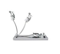 Shein 3 Claveles Jamonero Soporte para Jamón en Acero Inoxidable Plegable Giratorio Profesional