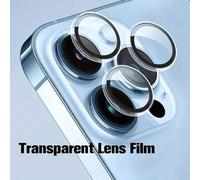 Shein 3 paquetes de protector de lente de cámara de vidrio templado compatible con Apple 15/14 Pro Max, Apple 13/14Pro, 15Pro - Película transparente de len