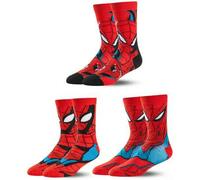 Shein 3 pares de calcetines auténticos de superhéroe Spider-Man, regalo de Navidad y Año Nuevo, calcetines de dibujos animados con personajes de Disney, uni