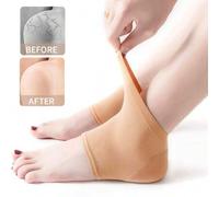 Shein 3 pares de calcetines de gel de silicona hidratantes para mujeres y hombres con talones resecos y agrietados, cuidado y exfoliación para suavizar los