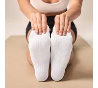 Shein 3 pares de calcetines Walk A Mile, suaves, con malla ventilada y agarre para estudio, entrenamiento y uso diario en el gimnasio