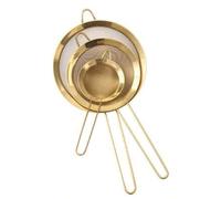 Shein 3 piezas/1 pieza Colador de té de malla fina de acero inoxidable con mango - Tamiz de polvo Matcha estilo japonés para volver al colegio