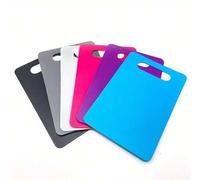 Shein 3 piezas/1 pieza Tablas de cortar de plástico para la cocina, antideslizantes, juego de tablas de cortar para carne, verduras, frutas - Asa de fácil a