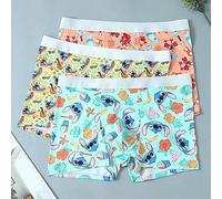 Shein 3 piezas Bóxer de hombre con estampado de graffiti de Disney y dibujos animados, con cintura elástica