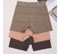 Shein 3 piezas Bragas casuales de mujer con cintura de encaje
