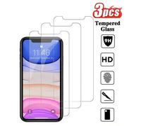 Shein 3 piezas Compatibles con Apple iPhone6/7/8/X/XS/11/12/13/14/15 Pro Max/16 Pro Max/16 Plus/16/16e, Protector de pantalla de vidrio templado resistente