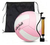 Shein 3 Piezas Conjunto de Voleibol (Balón de Voleibol + Bomba de Aire + Bolsa de Almacenamiento), Voleibol de Playa para Entrenamiento al Aire Libre - Tama