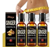 Shein 3 piezas de aceite esencial aromático de jengibre que nutre el Body, reafirma la piel y masajea todo el Body